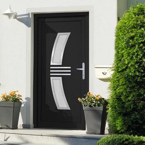Porta Ingresso Antracite 88x200 Cm İn Pvc /