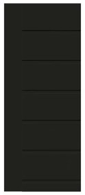 Pannello per porta d'ingresso P076 pellicolato pvc nero L 92  x H 210.5 cm, Sp 6 mm apertura destra