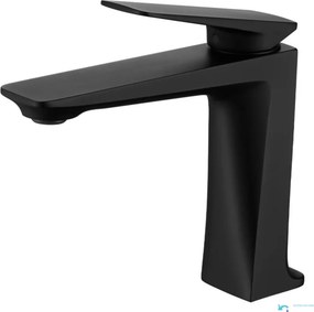 Miscelatore per lavabo ELITE EDITION BS1910 da piano in ottone, in più finiture tra cui cromo e nero opaco — Nero opaco — 15,5 cm