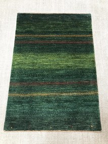 Loribaft Tappeto persiano 80x120 Verde (Iran) Annodato A Mano