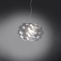 Sospensione Moderna 1 Luce Cloud D30 In Polilux Silver Made In Italy