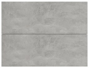 Comodini 2 pz Grigio Cemento 40x30x30 cm in Legno Multistrato