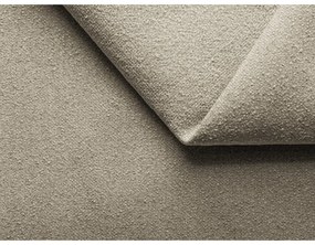 Divano angolare componibile beige con rivestimento in bouclé Ailani – Makamii