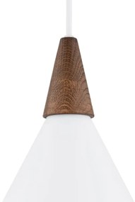 Argon 8631 - Lampadario a sospensione con filo KEGEL 1xE27/15W/230V bianco