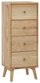 Cassettiera 40x30x100 Cm İn Legno Massello Di Teak /