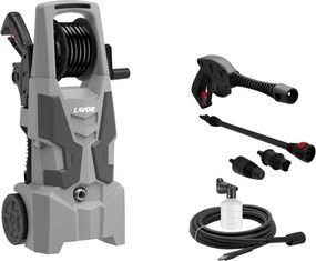 Lavor Rondella ad alta pressione Run Extra 145 GL con avvolgitore, potenza 150 bar Max, portata 420 l/h Max, motore 1900 W, grigio