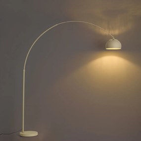 Lampada ad arco moderna beige con base in marmo - XXL