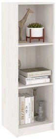 Libreria/Divisorio Bianco 36x33x110 cm Legno Massello di Pino