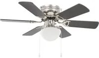 Ventilatore da Soffitto Decorato con Luce 82cm Marrone Scuro cod mxl 44217