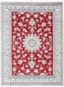 Nain Tappeto 200x150 Rosso (Iran) Annodato A Mano