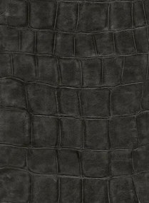 Leder Tapete Bic Croco von Elitis - Dunkelbraun