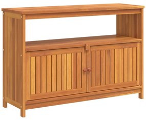 Tavolo consolle da giardino 110x35x75 cm legno massello acacia