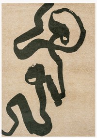 Tappeto da interno-esterno lavabile in jacquard Ribbon