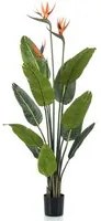 Emerald Strelitzia Pianta Artificiale in Vaso con Fiori 120 cm 428469