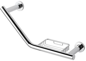 Maniglione di sicurezza 45° soul in inox L 42 x P 13 cm
