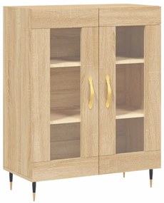 Credenza Rovere Sonoma 69,5x34x90 cm in Legno Multistrato