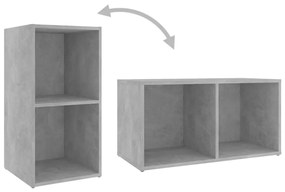 Set mobili tv 6 pz grigio cemento in truciolato