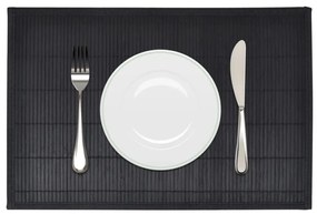 Tovagliette İn Bambù 6 Pz 30 X 45 Cm Nere /