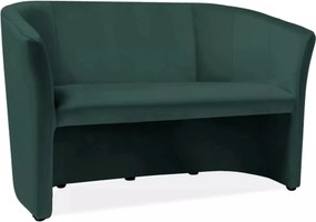 Divano TM-2 Velvet in velluto verde – 126x60x76 cm