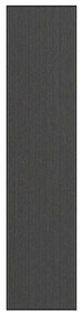 Zerbino A Strisce Nere E Grigie 115x500 Cm /