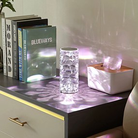Lindby Lampada da tavolo LED Louane, 18,5 cm, USB, RGBW