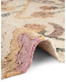 Tappeto color crema in iuta tessuto a mano 200x300 cm Roya Violette – Elle Decoration