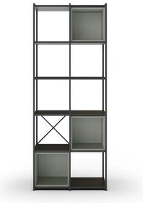 Libreria verde-nera 71x179 cm Anya - Marckeric