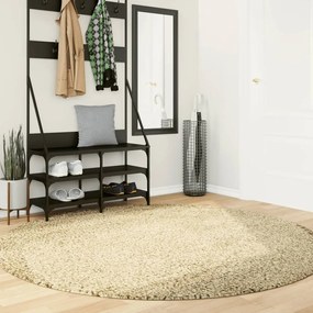 Tappeto Shaggy Pamplona A Pelo Lungo Moderno Oro Ø 200 Cm /