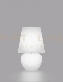 Naxos lampada da tavolo 50 bianco satinato bianco lucido 1 luce att...