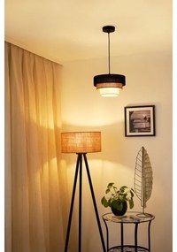Brilagi - Lampadario a cavo ASPEN LUNETA 1xE27/15W/230V Ø25 nero/beige/crema