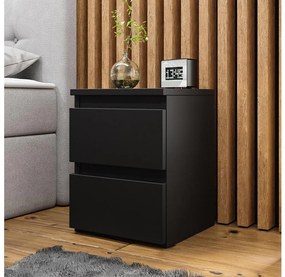 Comodino MALWA 40x40 cm opaco nero