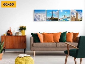 Set di quadri – Monumenti famosi del mondo
