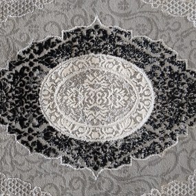 Esclusivo tappeto nero in stile vintage Larghezza: 120 cm | Lunghezza: 170 cm