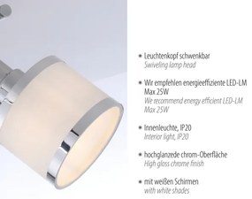 Leuchten Direkt 15372-17 - Faretto ACCOR 2xE14/25W/230V