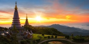 Stampa su tela – Alba mattutina in Thailandia