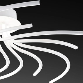 Plafoniera LED Nebulosa Ø 95 cm bianco IP20 cct da bianco caldo a bianco freddo con regolazione di temperatura, 2700 lumen NOVECENTO