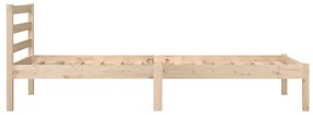 Giroletto in legno massello grigio 75x190 cm small single