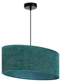Duolla - Lampadario a sospensione con filo OVAL 1xE27/15W/230V verde