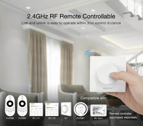 Dimmer da Pulsante Push e Telecomando TRIAC 230Vac 300W RF