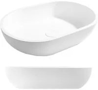 Lavandino da appoggio 'Pool Basin' in Istone cm 58x38x14,5h by Cipi