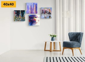 Set di quadri – Vita notturna misteriosa