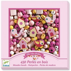 Perline in legno - uccelli