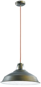 Lampadario Sospensione Bogot  Industrial Vintage Colore Antracite 60W Mis 39 x 120 cm