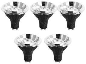 Set di 5 Lampadina LED dimmerabile a 3 livelli GU10 70 mm 6,5 W 600 LM 4000 K