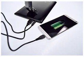 Solight WO37-B - Lampada LED da tavolo dimmerabile Connettore USB LED/12W/230V nero