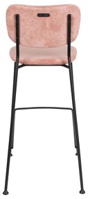Sgabelli da bar rosa chiaro in set di 2 102 cm Benson - Zuiver