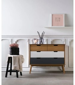 Cassettiera in legno di pino , 100 x 82 cm Cusco - Marckeric