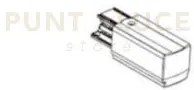 Track-ta1 b tappo per cablaggio linea 220v bianco opaco per sistema...