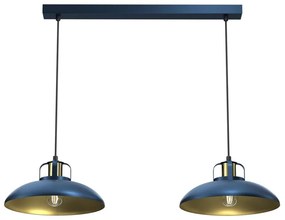 Brilagi - Lampadario a sospensione con filo FLAMENGO 2xE27/60W/230V blu