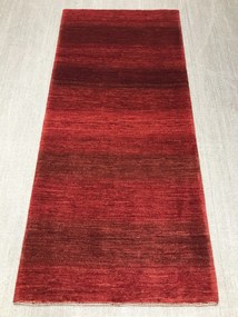 Loribaft Tappeto 100 x 210 Rosso (Iran) Annodato A Mano